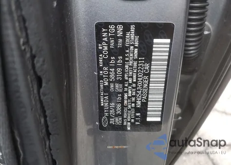 2017 Genesis G90 Ultimate из США, поврежденный, VIN KMHG54JHXHU022311